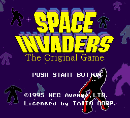 Space Invaders - The Original Game Title Screen